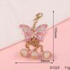 Criativo requintado borboleta diy jóias acessórios placa de flor fivela de telefone móvel shell beleza sticking diamante material liga diamante-embutido acessórios para o cabelo