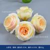 Flores de Seda Color Champán, Rosas y Peonías Artificiales, Flores para Pasador DIY, Birrete, Tocado de Estilo Étnico, Sombrero, Decoración de Abanico