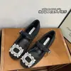 Cómodos para los pies, con un aumento de altura interno de 5 cm - Zapatos de pelo con pedrería, nuevo estilo otoño e invierno 2026, zapatos Mary Jane de felpa y cálidos para mujer