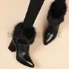 Botas de Cano Curto Elegantes e Casuais de Couro Macio com Salto Alto Bloco e Bico Fino para Mulheres, Estilo Transfronteiriço, Nova Moda Outono/Inverno 2026