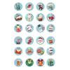 24 Natal Elk Creative Hand Account Stickers Holiday Greeting Card Gift Bag Round Seal Sticker Sticker