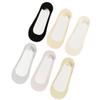 Calcetines náuticos de seda color crema para mujer, finos e invisibles de verano, de algodón, antideslizantes, con tacón bajo y sin caídas, ultrafinos y de tacón alto.