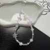 Cordão de Celular com Corrente de Contas Estrela do Mar Azul Estilo Ins Pingente para Capa de Celular Decoração DIY para Capa de Fone de Ouvido Anti-Perda Atacado