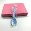 Garfo colher faca descartável para bolo de aniversário Colher Garfo cor multifuncional sobremesa bolo de aniversário fruta colher Garfo