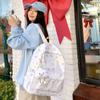 Mochila Escolar Gatinho Fofo Laço Caseiro Japonês Alto Valor de Cor Mochila de Menina Macia Mochila de Classe para Aluno do Ensino Médio