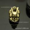 Colgante de conejo macizo de latón, adorno de latón, llavero con forma de mascota de té, adornos colgantes, accesorios para colgar.
