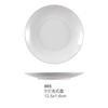 Vajilla de melamina imitación porcelana blanca plato pequeño de plástico comercial plato de buffet plato occidental plato para huesos plato redondo venta al por mayor