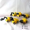 Equipo Wangwang de Ultraman Vehículo de Ingeniería Excavadora Spiderman Oso Cerdo Dibujos Animados Decoración de Pasteles para Hornear Infantil Adornos