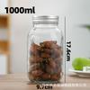 Em estoque Atacado Vidro Selado Armazenamento Jar Quadrado Redondo Garrafa Mason Jar Vidro Jam Jar Frutas Garrafa Picles