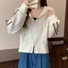 Sudadera con capucha a rayas casual deportiva de alta gama estilo americano talla grande, top holgado para cubrir la carne