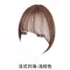 Flequillo Postizo para Mujer en la Parte Superior de la Cabeza, Invisible Natural y Sin Rastro para la Frente Peluca Xiaochan para Mujer, Flequillo Postizo de Cabello Artificial