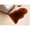 Alfombra de Felpa, Pelo Largo, Felpudo de Forma Irregular, Alfombra para Sala de Estar, Dormitorio, Mesita de Noche, Forma de Lana Artificial