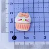 Pegamento de Crema Brillante de Dibujos Animados Gato Bola de Arroz Papas Fritas Accesorios de Resina DIY Pasador Tocado Accesorios para el Cabello Venta al por Mayor