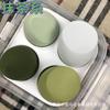 Venta al por mayor de fábrica caja de huevo belleza maquillaje huevo maquillaje borla para polvo maquillaje huevo de doble uso seco y húmedo no come polvo 4 juegos de cajas