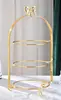 Mesa de postres multicapa de estilo europeo, soporte para pasteles, soporte de tres capas en relieve, plato para pasteles, bandeja de frutas para postres, soporte para pasteles para el té de la tarde