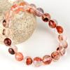 Pulsera de flor de hule roja amarilla koi natural pétalos pluma veneno pluma como fantasma pulsera de cristal fabricantes de joyería venta al por mayor