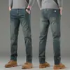 Jeans retro de pierna recta de alta gama para hombre, corte slim, nuevos pantalones casuales de primavera y otoño 2026 para hombre