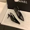 Elegantes tacones altos para mujer, tacones de aguja, nueva colección otoño 2026, punta fina, sandalias de una sola tira, charol, zapatos de tacón destalonados