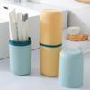 Estuche de Almacenamiento para Cepillo de Dientes de Viaje Set Portátil de Taza para Lavar Tubo de Pasta de Dientes Tanque de Pasta de Dientes Taza para Enjuague Bucal Cubo para Cepillo de Dientes