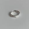 Anillo de línea retro pequeño de estilo genial para mujer, simple, popular en Instagram, personalidad de celebridad de internet, temperamento combinable, anillo de moda