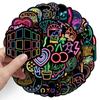 100 Pegatinas Creativas de Graffiti con Luz de Neón para Decoración de Laptop, Maleta, Motocicleta, Coche - Impermeables