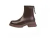 Botas Martin femininas, nova coleção outono 2024, estilo britânico, com salto oculto para altura extra, botas de cano curto justas ao tornozelo