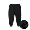 Pantalones deportivos de otoño e invierno para niños, pantalones para niños pequeños y medianos, pantalones casuales gruesos para niños, pantalones deportivos de primavera y otoño para niñas, pantalones forrados de polar