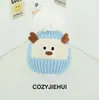 Nuevos Sombreros de Otoño e Invierno Estilo Coreano para Niños y Niñas, Lindos Sombreros de Oruga de Dibujos Animados a Prueba de Viento y Cálidos con Protección para los Oídos para Bebés