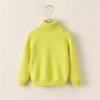 Suéter para niñas, otoño e invierno de 2025, nuevo, forrado de vellón, engrosado, de color sólido, camisa base para mujeres y niños, de una pieza, de terciopelo, combina con todo, estilo occidental.