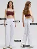 Pantalones de Yoga Sueltos de Secado Rápido para Mujer, Pantalones Rectos Transpirables con Cordón, Pantalones Deportivos para Correr y Fitness de Cintura Alta Adelgazantes