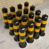 Columna de Advertencia de Tubo de Acero de Chengdu Bloqueador de Coches Amarillo y Negro Poste en Forma de U Columna de Advertencia en Forma de M Columna Anticolisión en Forma de M Pórtico Columna Reflectante Poste de Carretera