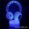 Suministro transfronterizo Serie de Instrumentos Musicales Luz nocturna 3D lámpara de mesa colorida con control remoto táctil creativa enchufe led luz visual de regalo