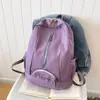Mochila Escolar Estilo Coreano para Estudantes Universitárias, Mochila da Moda e Simples de Grande Capacidade, Mochila para Notebook de Alunos do Ensino Fundamental, Bolsa de Viagem para Ensino Médio