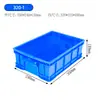 Caja de plástico apilable gruesa grande estilo industrial con tapa caja de plástico caja de herramientas marco de plástico caja de almacenamiento para logística de la UE