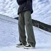 Pantalones casuales softshell a prueba de tres elementos para hombres y mujeres, estilo dopamina de otoño, pantalones de trabajo rectos holgados multicolores para exteriores para mujeres