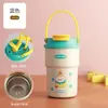 Taza Isotérmica con Asa de Dibujos Animados Muy Atractiva de Acero Inoxidable 316 Taza de Café Portátil para Niños y Estudiantes Vaso de Agua para Exteriores