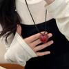 Collar de Perlas Retro Francés para Mujer, Collar de Clavícula Nicho de Lujo Ligero, Nuevo Colgante Versátil de Moda Popular 2024