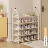 Zapatero multicapa simple para dormitorio, casa de alquiler, uso doméstico, atractivo, zapatero para puerta estrecha, tipo económico
