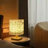 Lámpara de Mesa Caligráfica Antigua Personalizada con Fotos, Lámpara de Mesita de Noche con Enchufe para Dormitorio, Escritorio de Dormitorio, Decoración Estilo Chino, Pequeña Creativa Estilo Chino