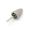 Suministro Directo de Fábrica En Stock Uñas de Mascota Plástico Blanco Arena Cabeza de Lijado Corindón Blanco Bala Mango Pequeño Lima Pulido de Metal