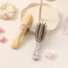 Peine con estampado de dibujos animados, peine de cojín de aire, cabello suave sin enredos, masaje, mango portátil, lindo peine de cojín de aire para niñas
