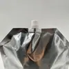 Saco de Leite de Folha de Alumínio com Formato Especial Personalizado de Fábrica, Saco para Líquidos de Bebida e Cerveja, Embalagem de Saco Auto-Sustentável com Bico para Alimentos de Medicina Tradicional Chinesa