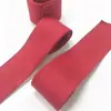 Venta Directa de Fábrica de Cinta de Algodón Puro Acanalado Engrosada en Color Borgoña, Cinta de Tela de Borde Ancho para Ribetes de Ropa, Correas de Equipaje y Accesorios