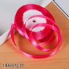 Fita de Cetim de 1,2 cm Flor Rosa de Fita Fita de Seda Fita Vermelha Bolo Decoração Dourada Embalagem Laço