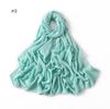 Bufanda de chifón burbuja de color sólido de tela nueva transfronteriza de AliExpress bufanda bufanda una generación de bufanda para cubrir el cabello