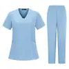 Conjunto de Calças Reta Aliexpress, Uniformes para Salão de Beleza, Elástico e Não Apertado, Uniformes Unissex, Uniforme de Doutor, Alta Qualidade