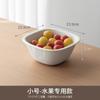 Cesta Drenadora de Frutas de Doble Capa Mini Esquina Perezosa, Recipiente Drenador, Recipiente para Lavar Verduras, Rejilla Drenadora, Cesta de Frutas para Cocina y Sala de Estar, Cesta Drenadora