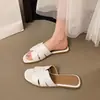 Chinelos H Multicor de Tamanho Grande para Mulheres, Estilo Popular de Verão para Viagem, Praia, Moda, Sandálias Versáteis de Solado Plano para Férias