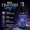 Kineshinex Spray Sellador para Pintura de Diamantes Secado Rápido Fijador Universal y Brillo Pegamento Protector para Rompecabezas de Pintura de Diamantes