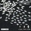 Mini tamanho pequeno base banhada zircônia para unhas Super Brilhante espiga de trigo olho de cavalo fundo pontiagudo micro zircônia diamante joia de diamante para unhas de luxo leve